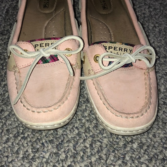 Pink Plaid Sperry Angelfish Shoes - Picture 7 of 7